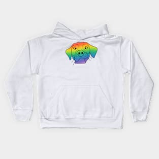 Rainbow Dog Kids Hoodie